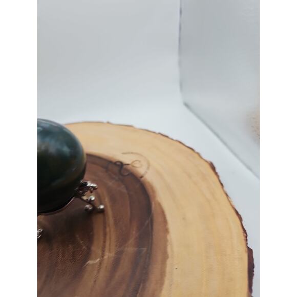 1 Pair Moss Tree Agate Sphere W/Stand 52mm .93lb - Picture 7 of 10